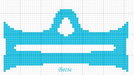 Схема скорпиона по клеточкам