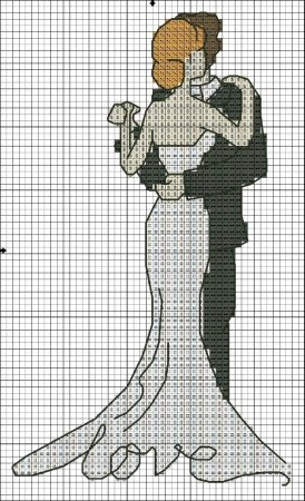 Свадебная вышивка крестом