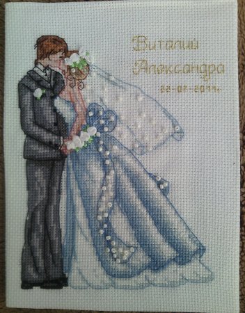 Свадебная метрика вышивка крестом