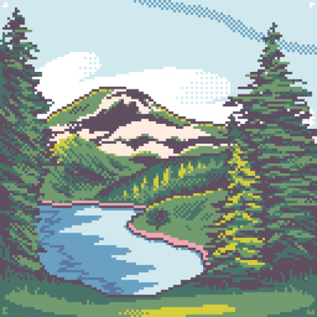 Природа по пикселям