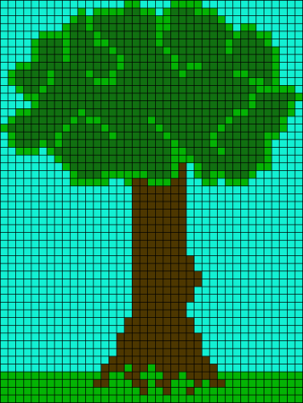 Дерево по клеточкам