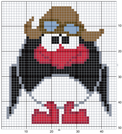 Вышивка крестиком схема Смешарики пин