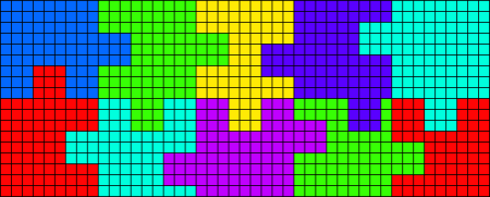 Цветные рисунки в клеточку