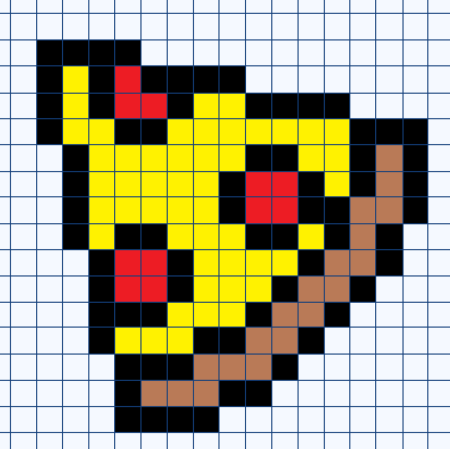 Рисунки по клеточкам пицца