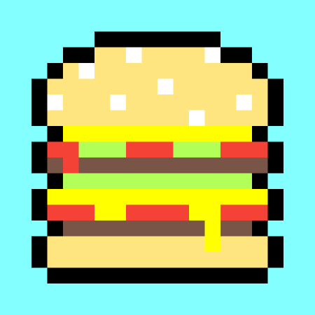 Пиксельный бургер