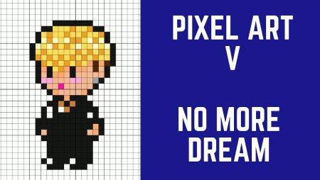 Пиксельный рисунок BTS