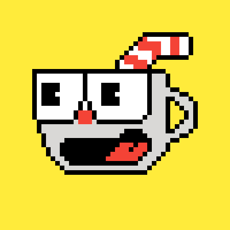 Пиксель арт Cuphead