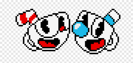 Пиксель арт Cuphead