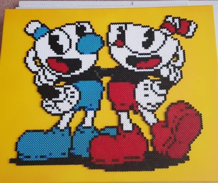 Пиксель арт Cuphead