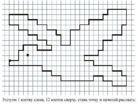 Птицы. Графические диктанты