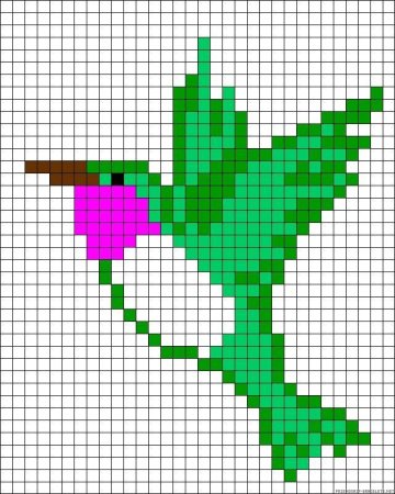 Рисунки по клеточкам маленькие