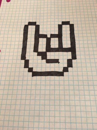 Рисунки по клеточкам маленькие любовь