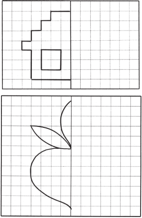 Зеркальное рисование для дошкольников