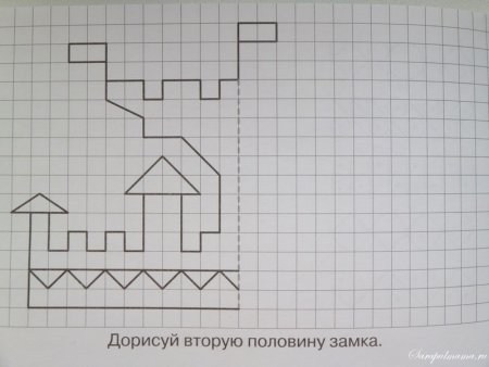 Симметрия задания для детей