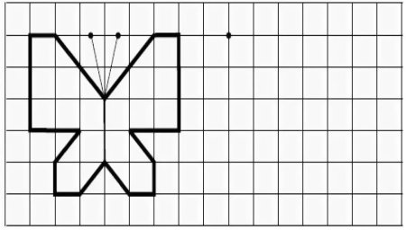 Графический диктант зеркальное отражение для дошкольников