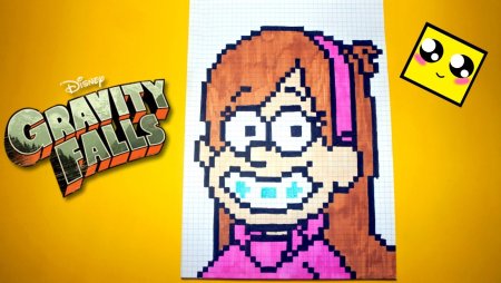 Гравити Фолз по клеточкам Мейбл
