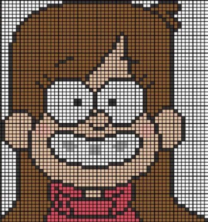 Венди по клеточкам из Гравити Фолз