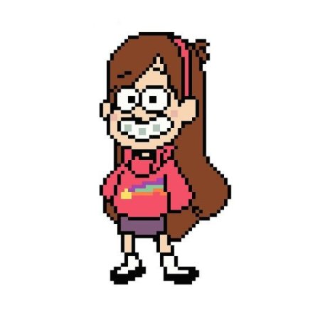 Мейбл Гравити Фолз по клеткам