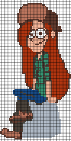 Гравити Фолз по клеточкам