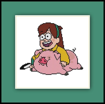 Мэйбл из Гравити Фолз по пикселям