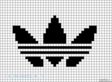Рисунки по клеточкам черно белые маленькие