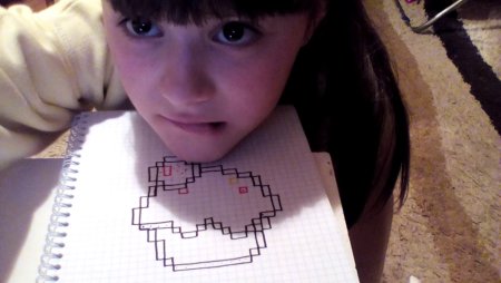 Ксения Куприкова рисунки по клеткам