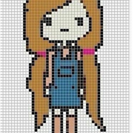 Рисование по клеткам Ксения