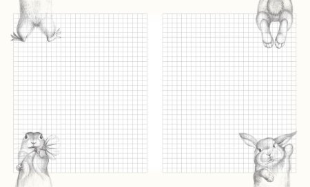 Листы для блокнота в клеточку