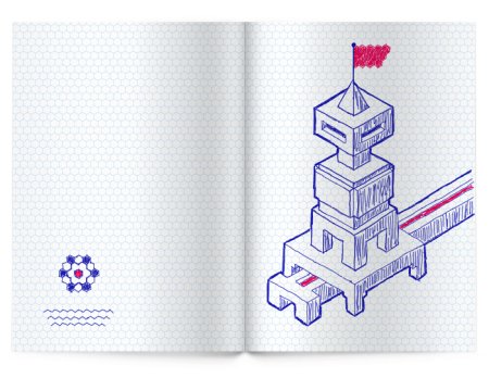 Рисунки ручкой в тетради в клетку