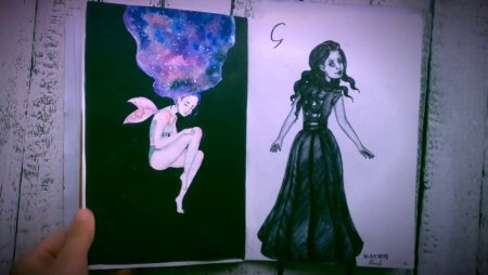 Рисунки Ксении Куприковой в скетчбук