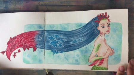 Рисунки в скетчбукеводалегкие