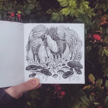 Ксения Куприкова скетчбук