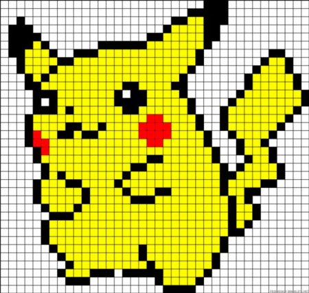 Рисунки по клеточкам девочки