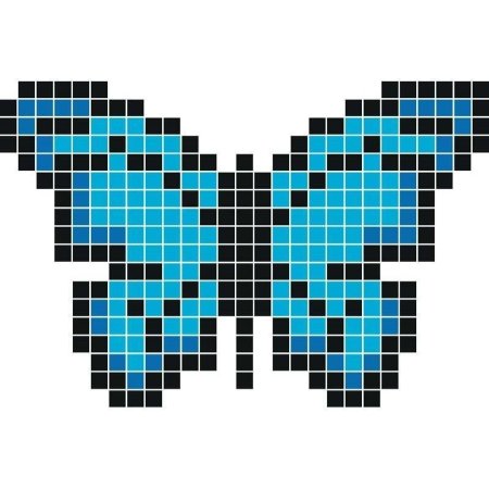 Бабочка по клеточкам