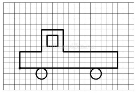 Графический диктант машинка