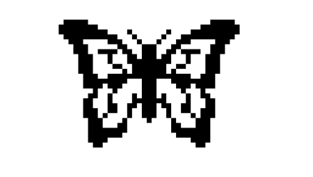 Бабочка вышитая крестиком