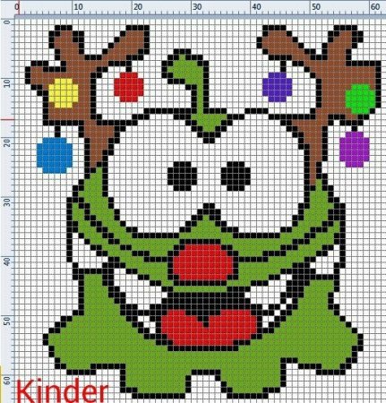 Рисунки по клеточкам ам Ням