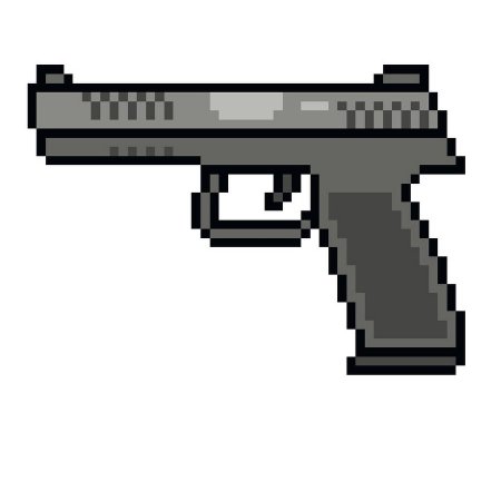 Рисунки по клеточкам оружие