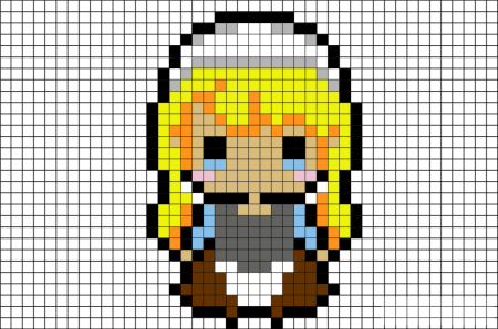 Картинки по клеточкам для девочек