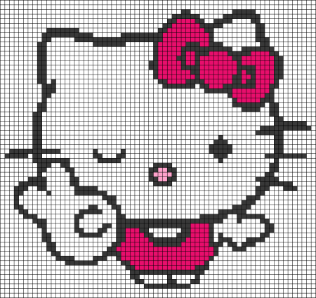 Рисунки по клеточкам девочки