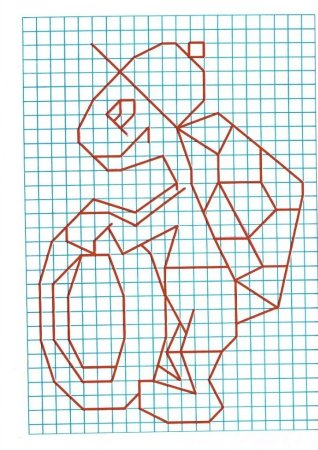 Узоры по клеточкам в тетради