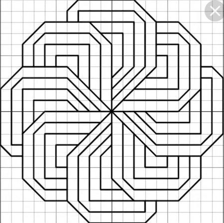 Рисунки по клеточка марандашом