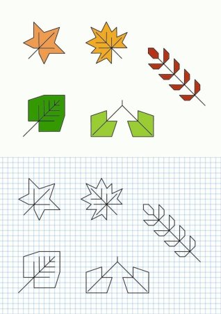 Графический диктант для дошкольников листик