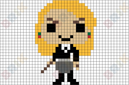 Рисунки по клеточкам персонажи Гарри Поттер