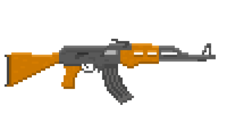 АК 47 вид сбоку пиксель