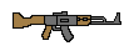 Штурмовая винтовка пиксель арт
