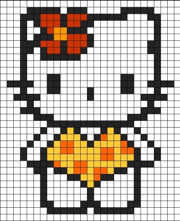 Квадратные рисунки по клеточкам