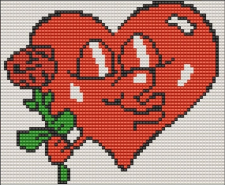 Вышивка на день влюбленных