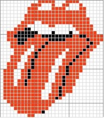 Губы по клеточкам