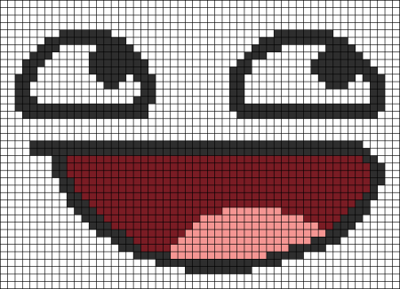 Губы по клеточкам в тетради